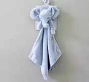 Gracie & Milo Blue Elephant Plush Lovey Security Blanket NWT