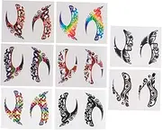 Beavorty Eye Makeup Stickers 8 Pairs Temporary for Face Decoration Halloween Theme