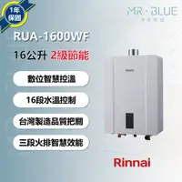 在飛比找蝦皮購物優惠-【Rinnai 林內 16公升】【聊聊驚喜價】RUA-C16