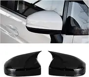 for Honda Fit Jazz Shuttle City 2014-2018 Car Replacement Exterior Door Side Rear View Mirror Cover Caps Reverse Shell Case Car Side Mirror Cover Exterior Mirrors (Color : with Light Black)