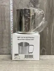 New 14 oz Espresso Stainless Steel Milk Frothing Pitcher Coffee Commercial WP-14