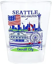 Seattle Washington Great American Cities Collection Glassware Shot Glass