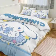 a2430 Cute Cinnamoroll Cartoon Character Duvet Cover Set Bedding Set 3D Cartoon Printed Comfortable And Soft Bed Set Room Decor for Bedroom jfr2430
