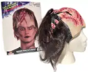 Blemished LAB MONSTER HEADPIECE Halloween Mask Rubber Frankenstein Wig Zombie