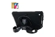 StylePro Combo, iPad mini case and screen protector, shoulder and hand strap, rotating stand. Shockproof case for iPad mini 8.3", black