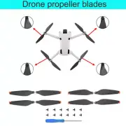 16pcs Camera Drone Propeller Propeller Blades Kit with Screw for DJI MINI4 PRO