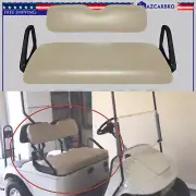 Replacement Front Leather Seat Cover Beige Staple On For E-Z-Go TXT Golf Cart