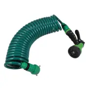 Car Wash Water Spray Set Retractable Outdoor Hose Coil Coiled Garden
