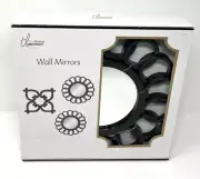 Small Accent Wall Mirror set of 2 - Decorative Vintage mirrors with wall decor