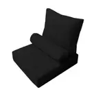 AD109 Small Knife Edge Outdoor Deep Seat Back Rest Bolster Insert Slip Cover Set