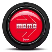MOMO Horn Button Red Chrome Arrow Flush Mount Flat Lip For MOMO Montecarlo Drift
