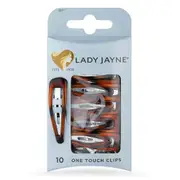 Lady Jayne One Touch Clips Shell 10 Pack