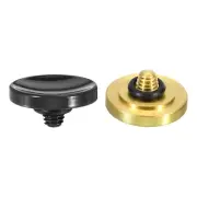 Shutter Release Button Camera Shutter Button Concave, Black/Golden 2pcs