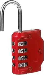 KITANDOVE Household Luggage Cabinet Door Lock 4 Password Padlock Zinc Alloy Weatherproof Easy to Set Safe for Travel Storage