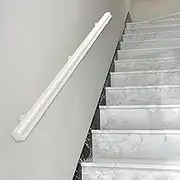 White Staircase Handrail Banister, Stairs Rail for Indoor Home Garden Corridor Lofts Kindergarten Decking Railings, Hand Rails for Stairs 1ft~15ft/Wooden(9.2ft/280cm)