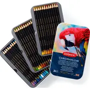 Derwent ChromaFlow Coloured Pencils Tin Set Rich Vibrant [36-Pieces]