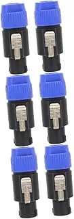 OSALADI 6 Pcs Speaker Wiring Loudspeaker Plug Speaker Plugs Performance Speaker Plug Professional Video Accessories Speaker Cable 1/4 Plug Connector Connector Audio Plastic