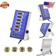 Commercial-Grade Kitchen Timer - 6 Channels, Loud Alarm, Plug & Play Convenience