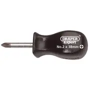 Draper Cross Slot Mechanic's Stubby Screwdriver No.2 x 38mm 19541
