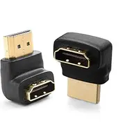 Cable Matters HDMI Adapter Right Angle HDMI Combo Pack 270 Degree and 90 Degree with 4K and HDR Support (2 Pack)