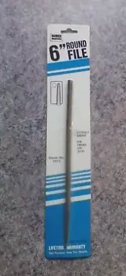 1/4" 6" Round Bastard Cut File SIMILAR Nicholson Black Diamond Brand 2- FILES