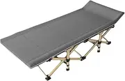 Oxford Cloth Foldable Camping Bed Single Camp Bed Portable Travel Camp Cots Washable Folding Bed for Outdoor Office