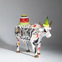 在飛比找PChome24h購物優惠-CowParade│彩繪牛 ． 生日快樂