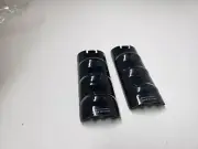2 NEW Black Game Hand Grips battery covers for Nintendo Wii Remote control #A21