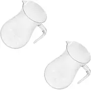 Alipis 2pcs Wine Dispenser Lemonade Pitcher Juice Pitcher Wine Purifier Plastic Transparent