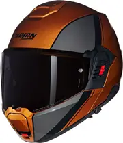 Nolan N120-1 Verniciatura Speciale 343, modular helmet , color: Dark Orange/Dark Grey/Black , size: S