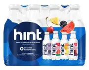 (12 Pack) Hint Water with Fruit Essences, Zero Calories, Zero Sugar, 16 Fl Oz