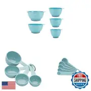 Bundle of KitchenAid Classic Mixing Bowls,Measuring Cups, and Measuring Spoon