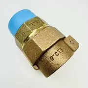 2" x 2" Brass Straight Coupling MIP x CTS Compression 1-1/2" PEP