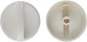 2pcs D Hole Rotary Timer Control Knob Clip Button Compatible for Microwave Oven Spare Parts