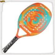 Camewin Full Carbon Beach Tennis Racket Soft EVA Face Raqueta Padel Racket