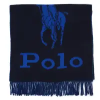 在飛比找momo購物網優惠-【RALPH LAUREN】POLO經典大馬LOGO雙色羊毛