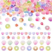 Beadthoven 160Pcs Resin Slime Charms Sugar Flatback Gummy Candy Beads Heart Star Donuts Dog Paws Mix Cute Kawaii Charm for Cell Phone Embellishments Scrapbooking Nail Arts DIY Crafts Supplies