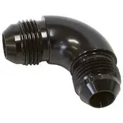 Aeroflow 90° Full Flow AN Union -16AN, AF521-16BLK