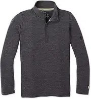 [Smartwool] Unisex-Youth Kids' Classic Thermal Merino Base Layer 1/4 Zip Base Layer 1/4 Zip (Pack of 1)