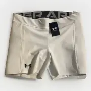 NWT Under Armour Softball Compression Padded Slider Shorts Women’s XL White