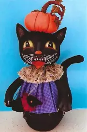 Cloth Folk Art Doll Pattern "Cat and Crow Purse" By Susan Barmore