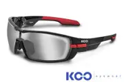 KOO Open Cycling Bike Sunglasses Black/Red Frame Multiple Lenses Hardcase New