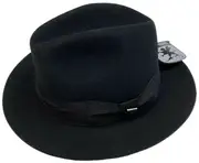 STACY ADAMS 100% Wool Felt Hat Warm Winter Fedora Trilby Style w Brim