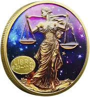 Constellation Coin,Constellation Challenge Coin - Virgo Gemini Coin | Constellation Challenge Commemorative Coin, Home Decor, Crafts, Art Collection
