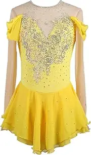 [Zagitova] Ice Figure Skating Dress for Girls, Long Sleeve Sportwear for Competition, Rhythmic Competition Artistic Costumes