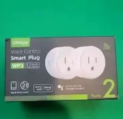 GHome Smart Mini Plug Compatible with Alexa and Google Home, WiFi Outlet Sock...