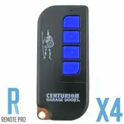 4 x Avanti/Centurion Blue Garage Door Genuine/Original TX4/MPS Remote Control