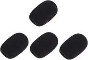 UPKOCH 5Pcs Black Sponge Microphone Covers for Gooseneck Microphones Durable Windscreen Reduces Wind Noise Moisture for Recording Live Streaming Karaoke
