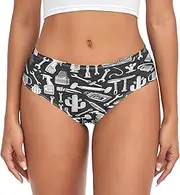 [RPLIFE] Automotive Detailing Tools Black Lady Brief Underwear, Comfort Panty, Womens Spandex Briefs, Womens Underwear Xl, Automotive Detailing Tools Black, X-Large