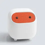 CVBFDB Household Daily Necessities Bedside Desktop Mini Trash Can Cute Cartoon Can See Furnishings Bedroom Storage Basket Wastebasket(White-Strawberry Cake9)